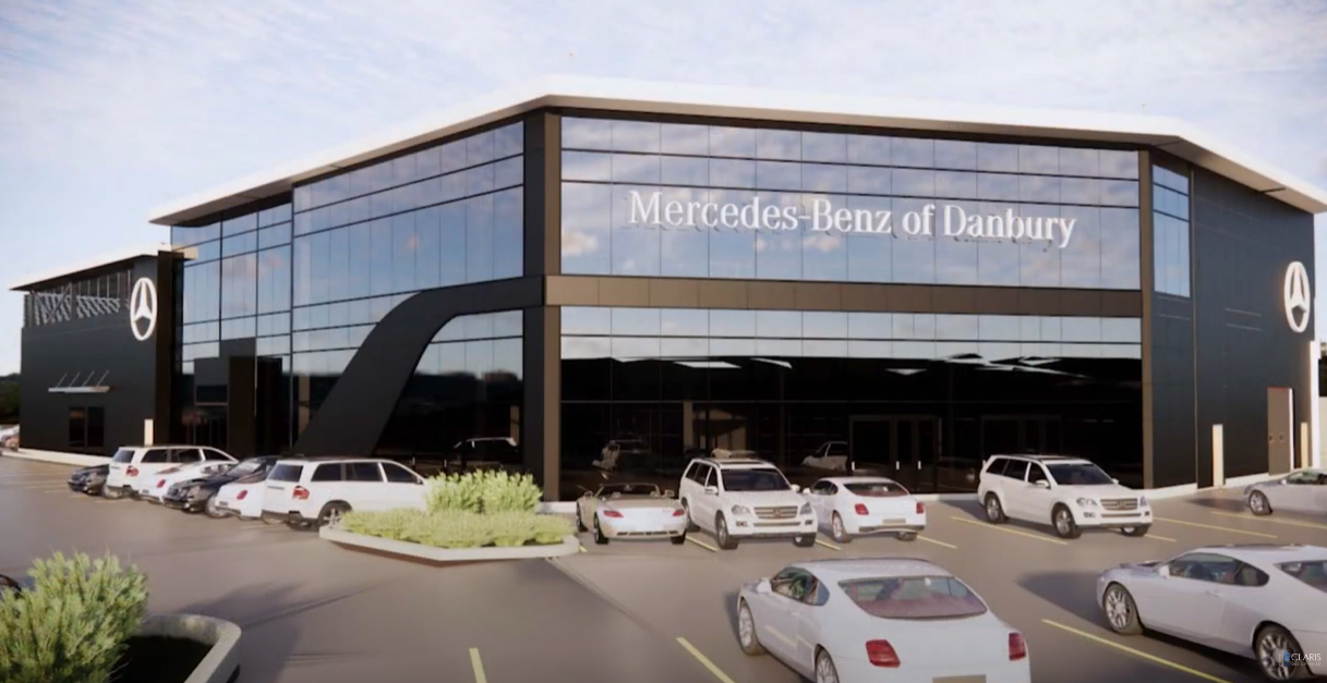 Claris Design•Build Makes Great Progress on New Mercedes-Benz Dealership in Danbury, CT